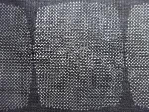 アンティーク　抽象模様織り出し本場泥大島紬着物(5マルキ)